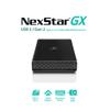 Vantec NexStar Gx USB 3.1 Gen 2 Type-C 2.5 SATA SSD/HDD Enclosure for 9.5mm & 7mm Height Drive; Comes with C to C and C to A Cable; Aluminum Casing; (NST-271C31-BK),Black view 2