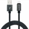 Denim Fast Charge Data Sync Cable (Black) view 1