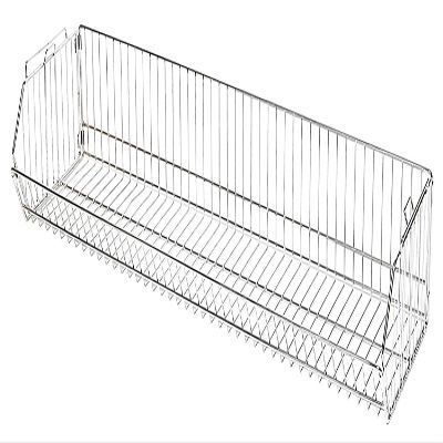 Quantum Storage Systems 203612BC Modular Stacking Basket, Chrome Finish, 20" W x 36" L x 12" H