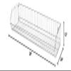 Quantum Storage Systems 203612BC Modular Stacking Basket, Chrome Finish, 20" W x 36" L x 12" H view 2