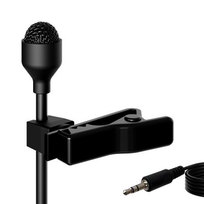 J K Pro MIC-J 044 Lavalier Lapel External Microphone Designed Compatible with Zoom TASCAM Recording Devices - Standard 1/8" TRS Plug