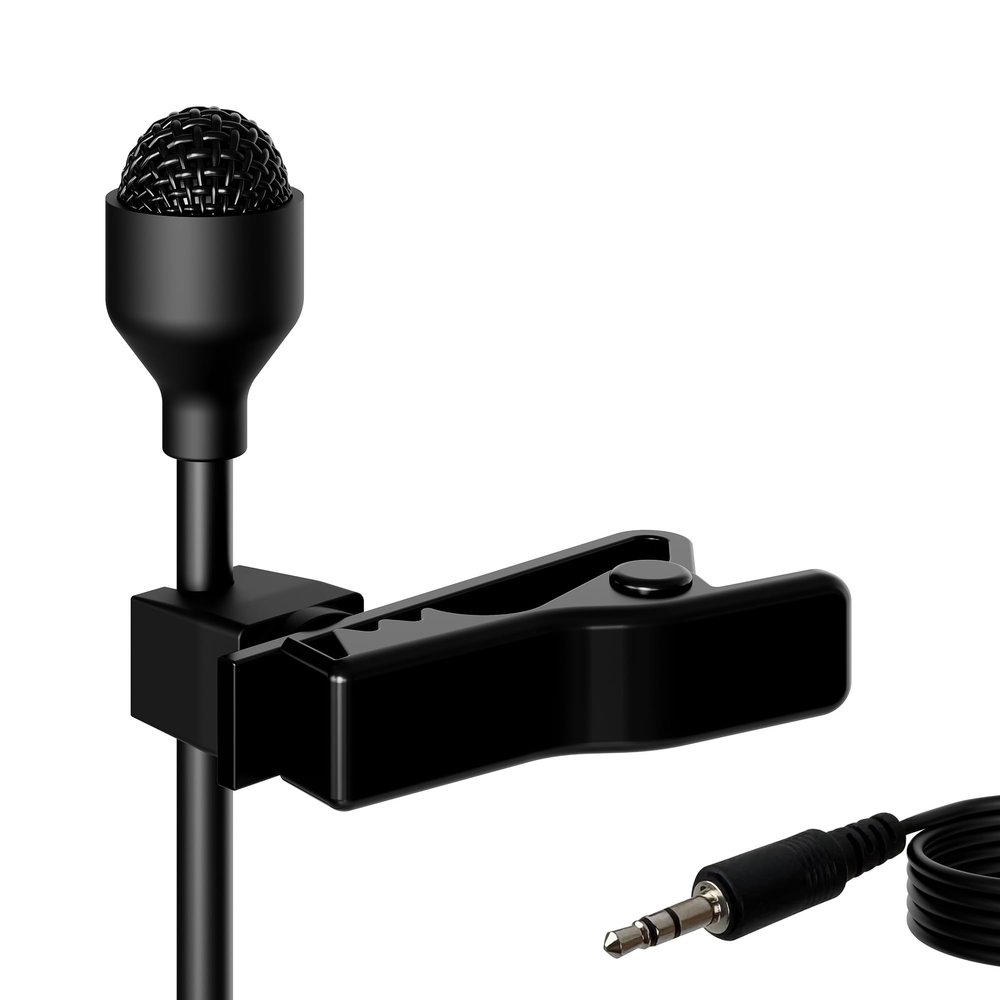 J K Pro MIC-J 044 Lavalier Lapel External Microphone Designed Compatible with Zoom TASCAM Recording Devices - Standard 1/8" TRS Plug