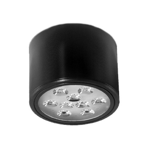 BRILLRAYDO 9W LED Ceiling Down Light Fixture Spot Lamp Bulb Warm White Black Shell