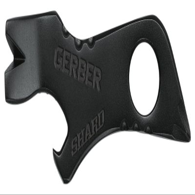 Gerber Shard 7-in-1 EDC Keychain Multitool, Bottle Opener, Pry Bar, Black