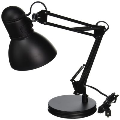 Boston Harbor TL-WK-134E-BK-3L Architect Swing Arm Desk Lamp, 17.3" x 15.9" x 13", Black