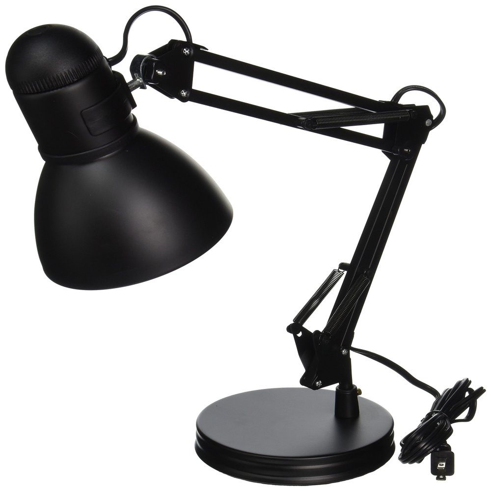 Boston Harbor TL-WK-134E-BK-3L Architect Swing Arm Desk Lamp, 17.3" x 15.9" x 13", Black