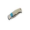 3.5" Blue Baby Faux Turquoise Pocket Folding Edc Knife Stainless Steel Blade Bone Handle view 2