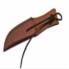 SZCO 10" LACE BROWN LEATHER SHEATH view 1