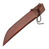 14" Lace Brown Leather Edc Knife Sheath Pouch view 1