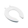 BEMIS 2055CTJ 000 Commercial Heavy Duty Open Front Toilet Seat without Cover that will never loosen & Reduce Call-backs, ROUND, Plastic, White view 1