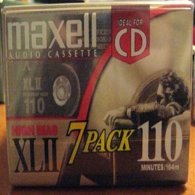 Maxell Audio Cassette High Bias XLII 110 Minutes 7 Pack