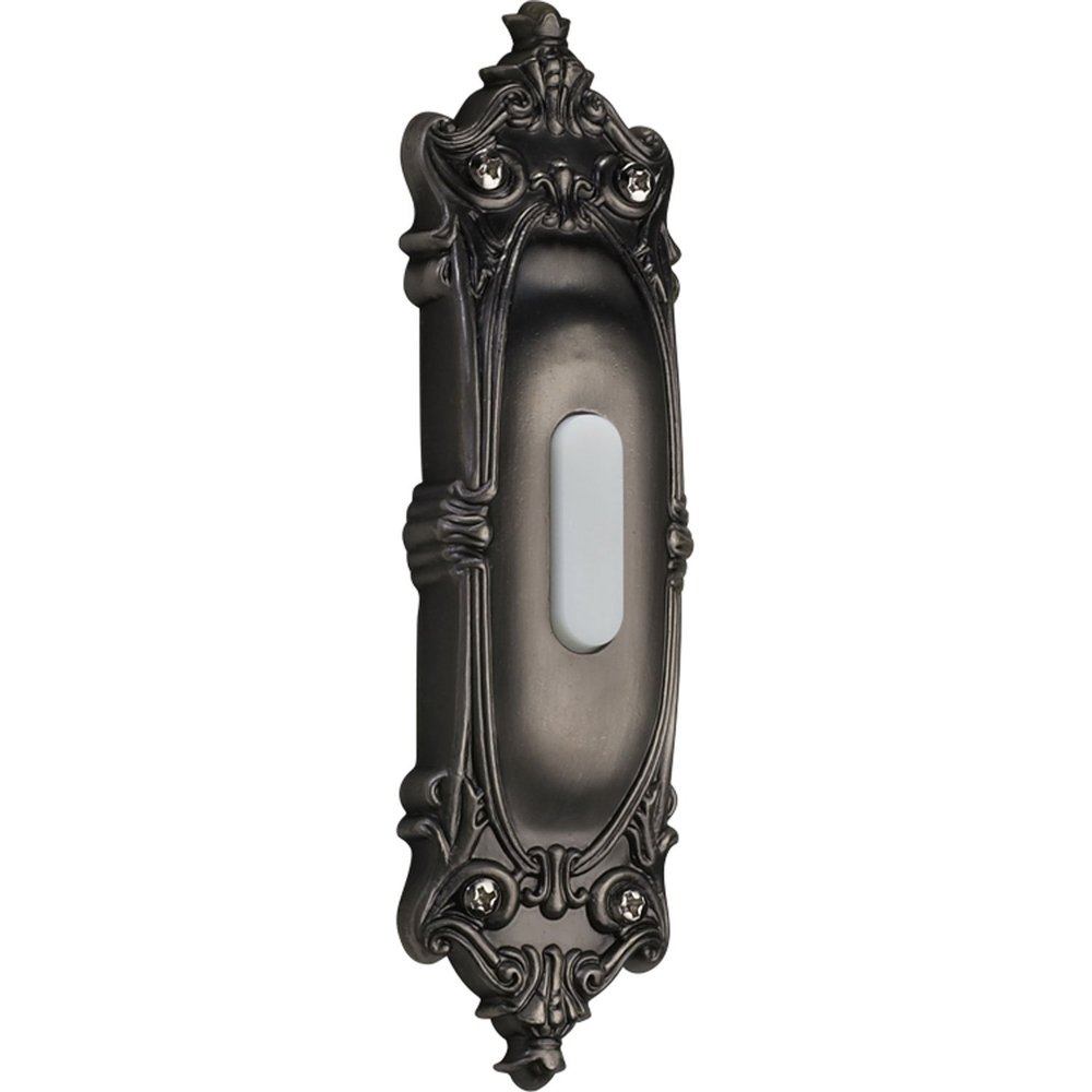 Quorum 7-310-92 Traditional Door Chime Button from Door Chime Button Collection in Pewter, Nickel, Silver Finish,