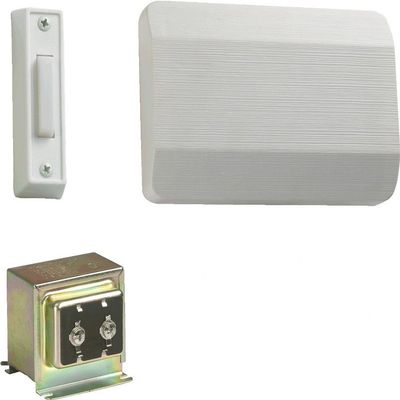 Quorum 101-1-6 Traditional Door Chime from Door Chimes White Collection in White Finish,