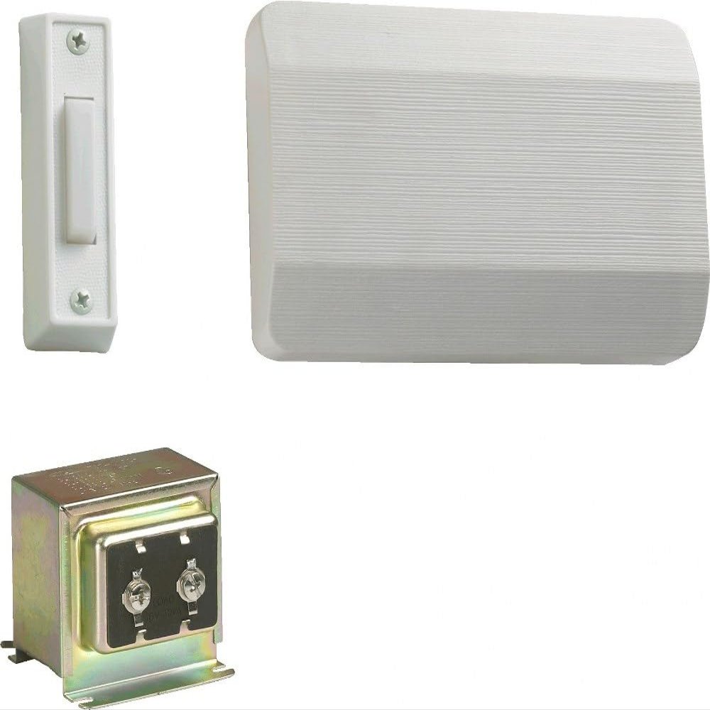 Quorum 101-1-6 Traditional Door Chime from Door Chimes White Collection in White Finish,