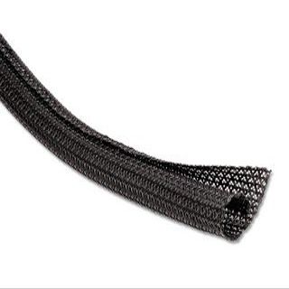 Braided Split Sleeving 3/4 Inch Black 50 Feet/Box