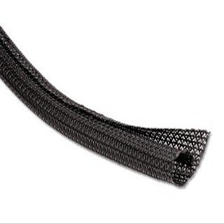 Braided Split Sleeving 3/4 Inch Black 50 Feet/Box