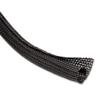 Braided Split Sleeving 3/4 Inch Black 50 Feet/Box view 1