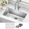 KRAUS Stainless Steel 30 in 16 Gauge Undermount Kitchen Sink KHU100-30 view 2