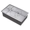 Kraus KHU100-32 Standart PRO 16 Gauge Undermount Single Bowl Stainless Steel Kitchen Sink, 32 Inch view 4