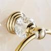 GH8 Crystal Towel Bar Ring Hook Typ for Bathroom Accessories DIY 2 Colours for Chose (Golden) view 2