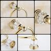 GH8 Crystal Towel Bar Ring Hook Typ for Bathroom Accessories DIY 2 Colours for Chose (Golden) view 3