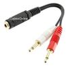 CablesOnline, 6-inch 3.5mm Stereo Female to Dual 3.5mm Mono Male Left/Right Adapter Cable, AV-Y16 view 1