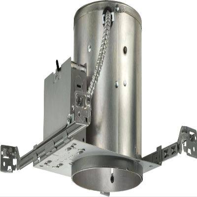 Juno 6 Inch Incandescent Ceiling Light Housing for New Construction, IC Rated Recessed Light, Damp Location UL Listed Can Lighting, Includes Push-In Electrical Connectors and Integrated Air-Loc Gasket
