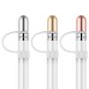 Apple Pencil Replacement Cap- Tranesca Aluminum Replacement Cap for Apple Pencil 1st Generation (3 in a Pack) Gold,Rose Gold,Silver- Not Magnetically Clasped view 1