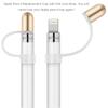 Apple Pencil Replacement Cap- Tranesca Aluminum Replacement Cap for Apple Pencil 1st Generation (3 in a Pack) Gold,Rose Gold,Silver- Not Magnetically Clasped view 2
