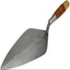 Kraft Tool RO312-12 W. Rose Wide London Brick Trowel with Leather Handle, Standard Shank, 12-Inch view 1