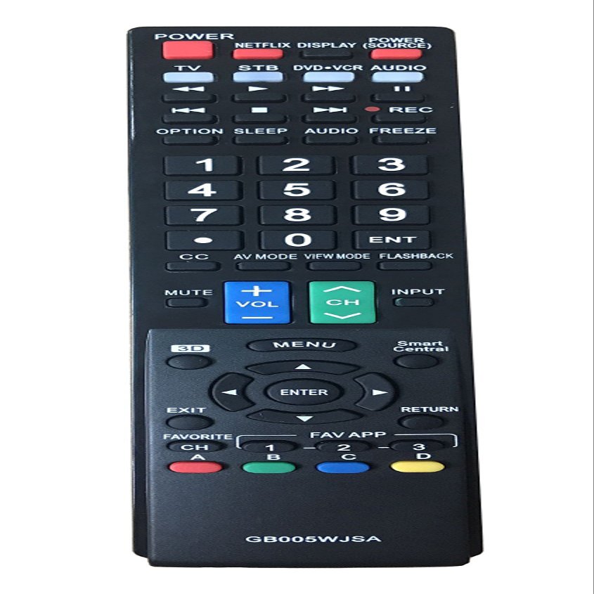 Gorilla babo GB005WJSA-1371 Universal Remote Control for Sharp TV LC-43LE653U LC-43UB30U LC55LE653U LC60EQ10U LC60LE640U LC60LE650U LC-65LE654U LC-65UB30U LC70LE650U