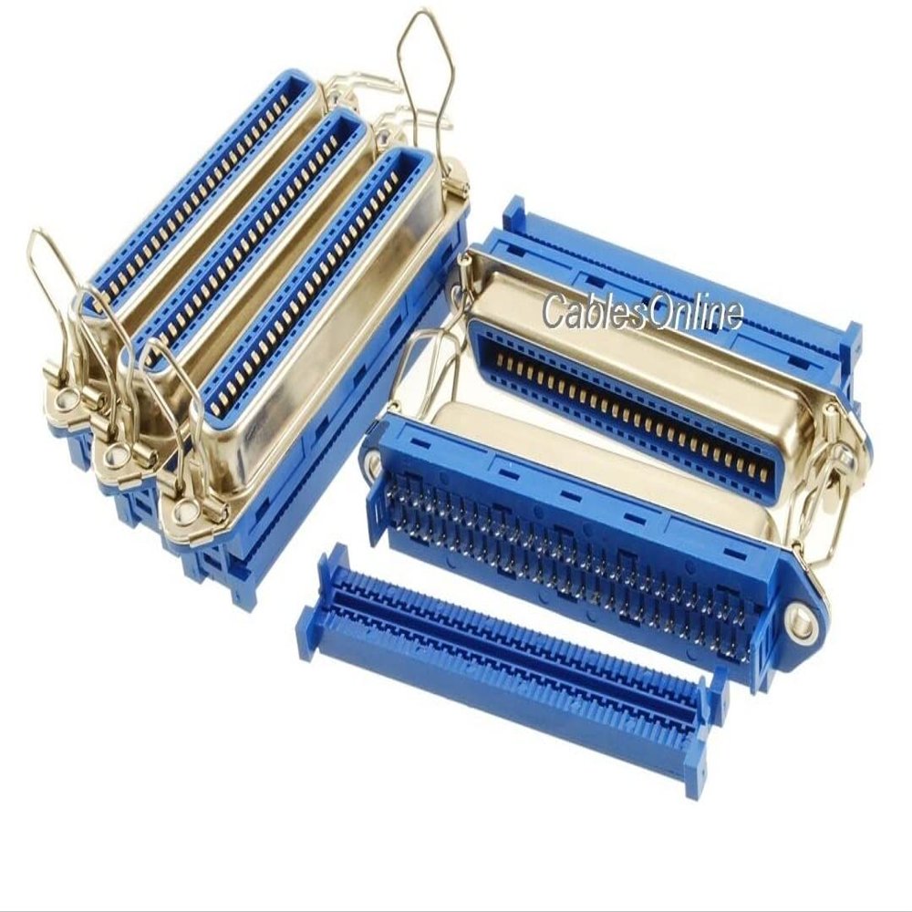 5-Pack CablesOnline Centronics 50-Pin IDC Type Female CN50 Crimp Connector for Ribbon Cable, CN-204-5