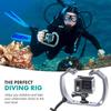 Movo GB-U70 Underwater Diving Rig for GoPro Hero with Cold Shoe Mounts, Wrist Strap - Works with HERO3, HERO4, HERO5, HERO6, HERO7, HERO8, Osmo Action Cam - Perfect Scuba Gear GoPro Accessory view 2