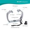 Movo GB-U70 Underwater Diving Rig for GoPro Hero with Cold Shoe Mounts, Wrist Strap - Works with HERO3, HERO4, HERO5, HERO6, HERO7, HERO8, Osmo Action Cam - Perfect Scuba Gear GoPro Accessory view 3