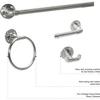 Design House Kimball Towel Ring, Satin Nickel view 2