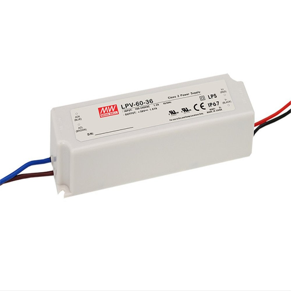 MeanWell LPV-60-36 Power Supply - 60W 36V _ IP67