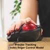 ELECOM HUGE Trackball Mouse, Wired, Finger-Operated, 8-Button Function, Palm Rest Attached, 52mm Smooth Red Ball Windows11, macOS (M-HT1URBK) view 3