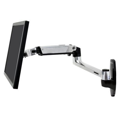 Ergotron  LX Single Monitor Arm, VESA Wall Mount  for Monitors Up to 34 Inches, 7 to 25 lbs  Polished Aluminum