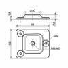 M8 Furniture Fixing Plates Straight Flat Design Ideal For Furniture Feet or Table Legs view 3