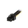 J&D 6 Pin PCIe to Dual SATA Power Cable, 2X SATA to 6 Pin PCIe Express Graphics Video Card Power Cable Adapter (2 Pack), 8 Inch view 3