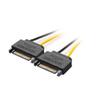J&D 6 Pin PCIe to Dual SATA Power Cable, 2X SATA to 6 Pin PCIe Express Graphics Video Card Power Cable Adapter (2 Pack), 8 Inch view 4
