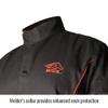 BSX BX9C Black W/Red Flames Cotton Welding Jacket - XL view 2