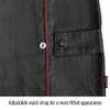 BSX BX9C Black W/Red Flames Cotton Welding Jacket - XL view 3