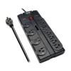 Eaton Tripp Lite TLP1208TEL Home Theater Surge Protector Power Strip, 12 Outlets, Flat Plug 8ft Extension Cord, 2160 Joules | RJ11 Port for Phone Land Line Protection view 1