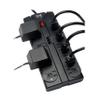 Eaton Tripp Lite TLP1208TEL Home Theater Surge Protector Power Strip, 12 Outlets, Flat Plug 8ft Extension Cord, 2160 Joules | RJ11 Port for Phone Land Line Protection view 2