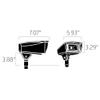 Kichler 16221AZT30 Transitional Flood from Landscape LED Collection Dark Finish, 7.00 inches, Textured Architectural Bronze view 4