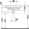 Duravit 03428500002 white, Furniture washbasin 85 cm D-Code, tp, 1 th, Large view 2
