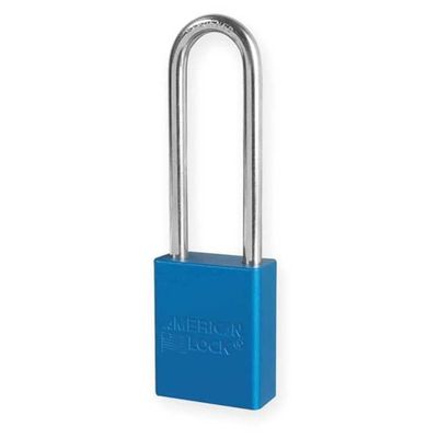 Lockout Padlock, KA, Blue, 1/4 in. Dia.