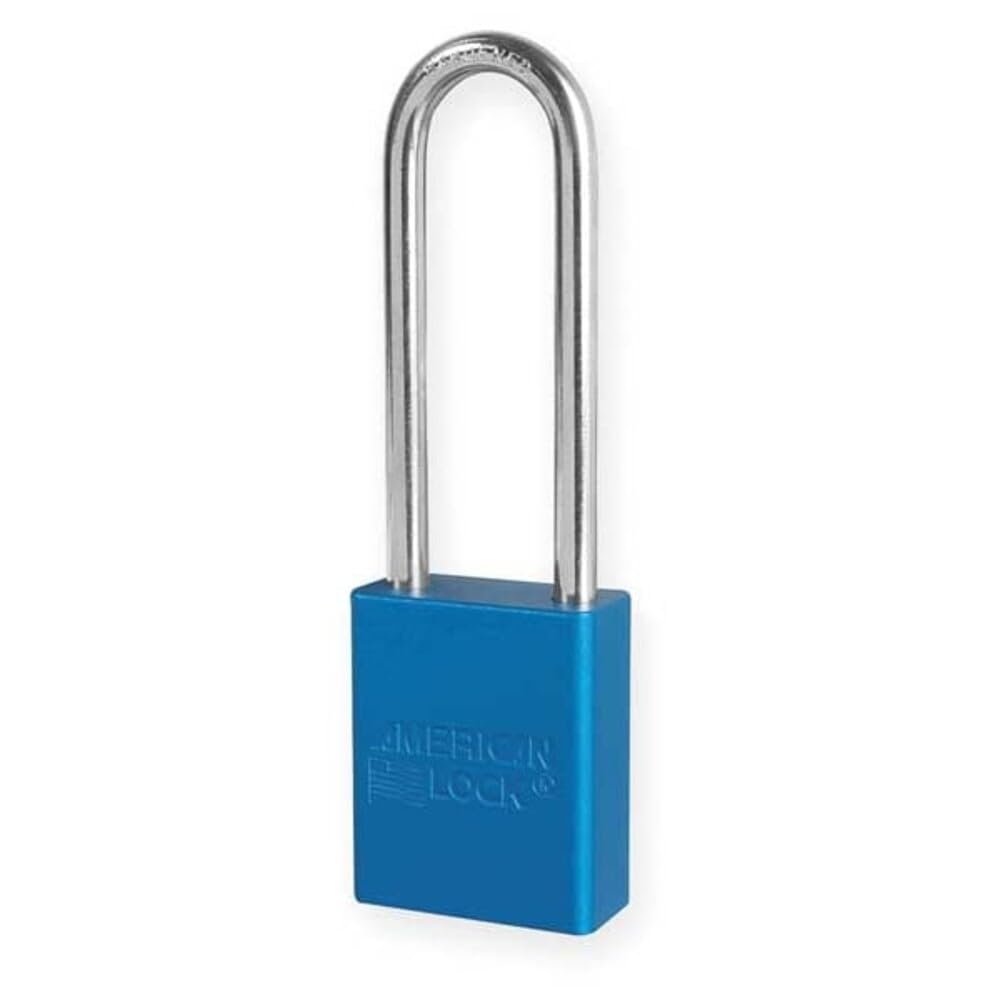 Lockout Padlock, KA, Blue, 1/4 in. Dia.
