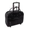 McKlein Granville, Top Grain Cowhide Leather, 15" Leather Horizontal Wheeled Ladies' Laptop/Computer & Tablet Business Briefcase/Rolling Overnight Travel Bag, Removable trolley case view 4